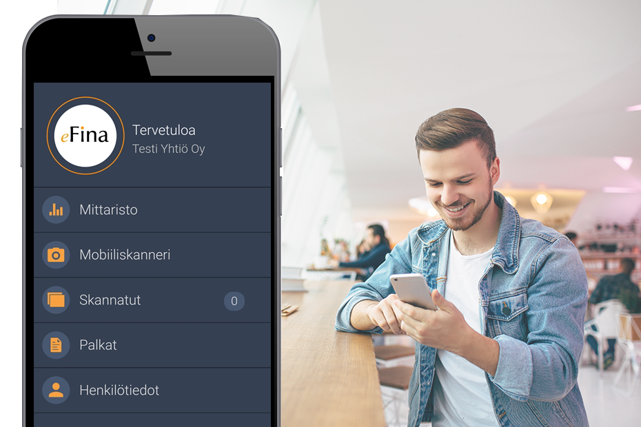 Nyt voit päivittää henkilötietosi kätevästi ja tietoturvallisesti eFina Mobiilissa