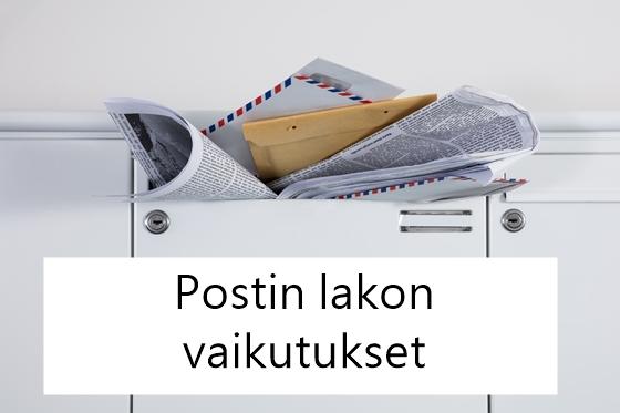 Postin lakon vaikutus kirjepostiin