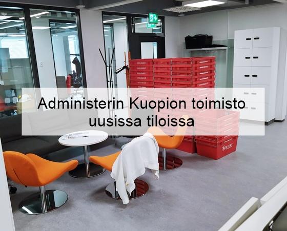Administerin Kuopion toimisto on muuttanut uusiin tiloihin