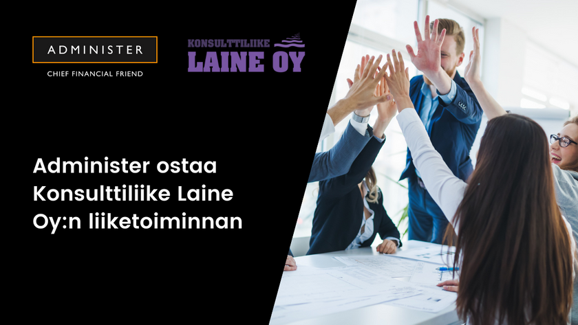 Administer ostaa Konsulttiliike Laine Oy:n liiketoiminnan