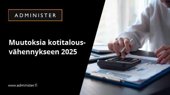 Kotitalousvähennykseen muutoksia vuonna 2025