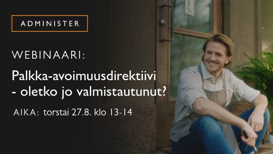 WEBINAARI: Palkka-avoimuusdirektiivi – oletko jo valmistautunut?